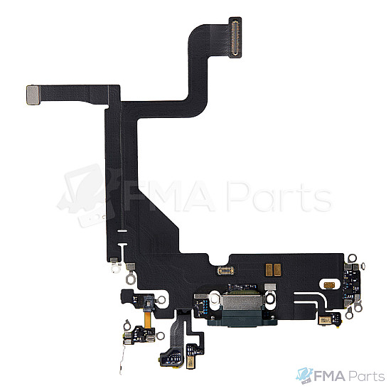 Charging Port Flex Cable for iPhone 13 Pro (OEM) - Green