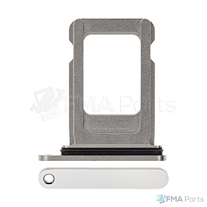 Sim Card Tray with Rubber Seal - Silver for iPhone 13 Pro / 13 Pro Max OEM